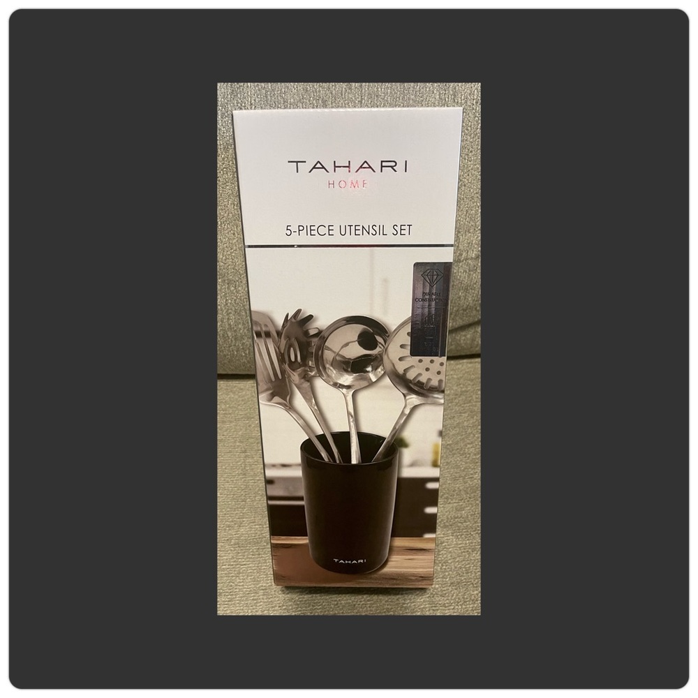 Tahari Home 5-Piece Utensil Set NIB